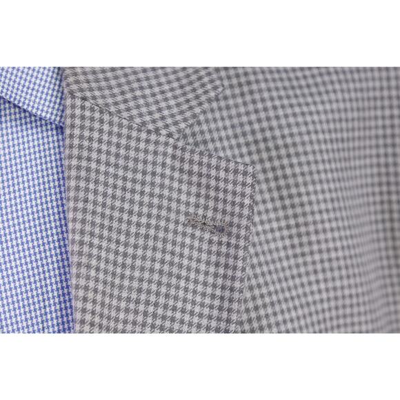 Oak Hill Blazer Gray Taupe Gingham Check 2-Btn Sportcoat Jacket 50 52 2XL - Picture 5 of 10